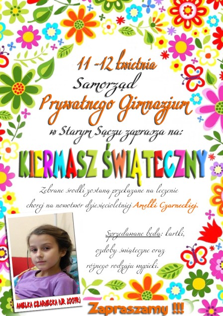 Zapraszamy na charytatywny kiermasz świąteczny!