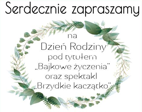 Zapraszamy na Dzień Rodziny 👨‍👩‍👧‍👦