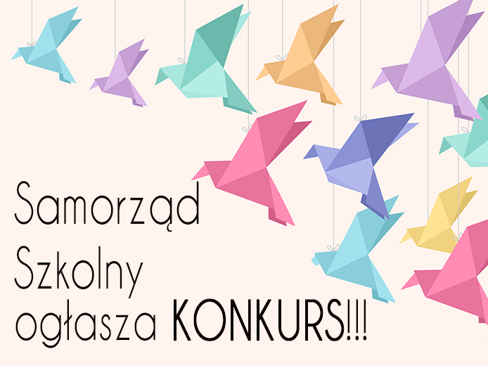 Samorząd Szkolny ogłasza konkurs Origami na żywo 😁