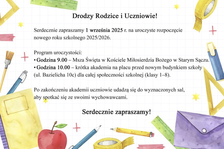 🎊📖Rozpoczęcie roku szkolnego 2025/2026📖🎊