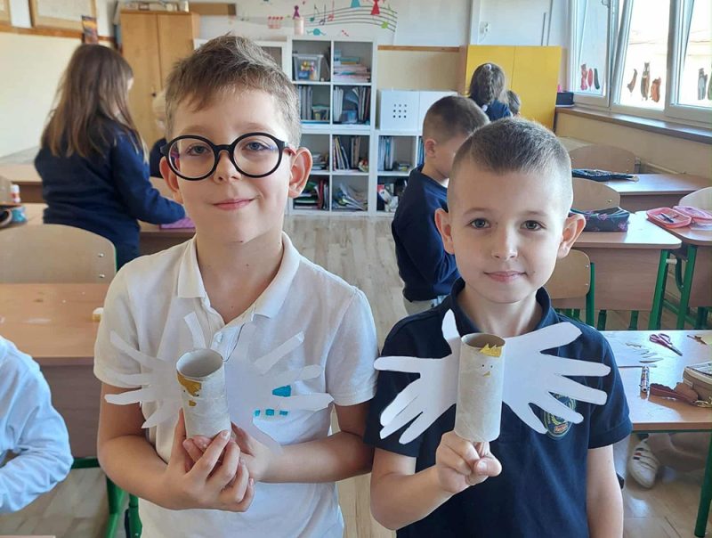 Listopadowe prace wykonane na kółku plastycznym 🎨🖌️