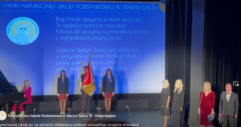 Pierwsze wykonanie naszego Hymnu 🎼🎶