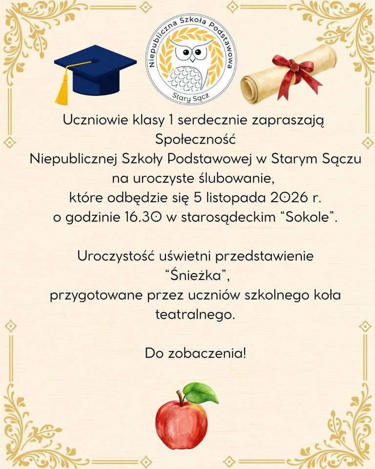 🎓💛 Zaproszenie 🎉🥳